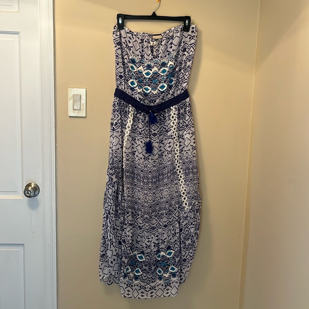 Ramy Brook Blue Luana Dress Swim Cover-up  size small